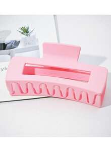 1 Stück/2 Stück/3 Stück Minimalistische hochwertige elegante quadratische Kunststoff Haarklammern für Damen, vielseitig für den täglichen Gebrauch und die Verwendung unter der Dusche, Winterhaaraccessoires, modische Haarspangen