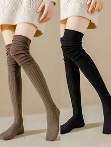 1/2/3 أزواج جوارب طويلة للنساء تصل إلى الركبة، جوارب رفيعة طويلة للربيع والصيف والخريف، مناسبة للنساء الحوامل، مانعة للانزلاق، جوارب طويلة لتناسب الأحذية الطويلة وتنانير JK، بطراز Y2K