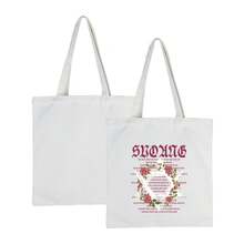 1pcs Sublimation White Canvas Tote Bags 15.75x14.96 Inches - Reusable Grocery Bags For DIY, Painting, Heat Transfer| Durable, Shatterproof, Rectangular Shape, Grocery Bags Reusable