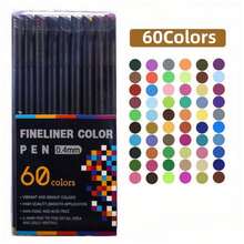 100pcs A Set Muticolor Fine Line Marker, Waterproof Sets, Black Outline Painting, Comic Oil Painting, Watercolor Painting Special, Art Supplies, Art Sets, School Supplies, Birthday Present ,Christmas Gifts - Multicolor - View 12