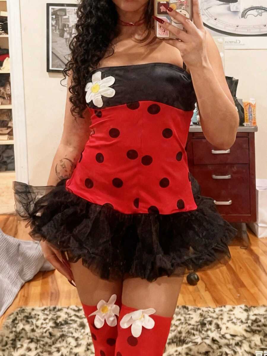 Women Halloween Insect Costumes Cute Bee Ladybug Dress And Wings ...