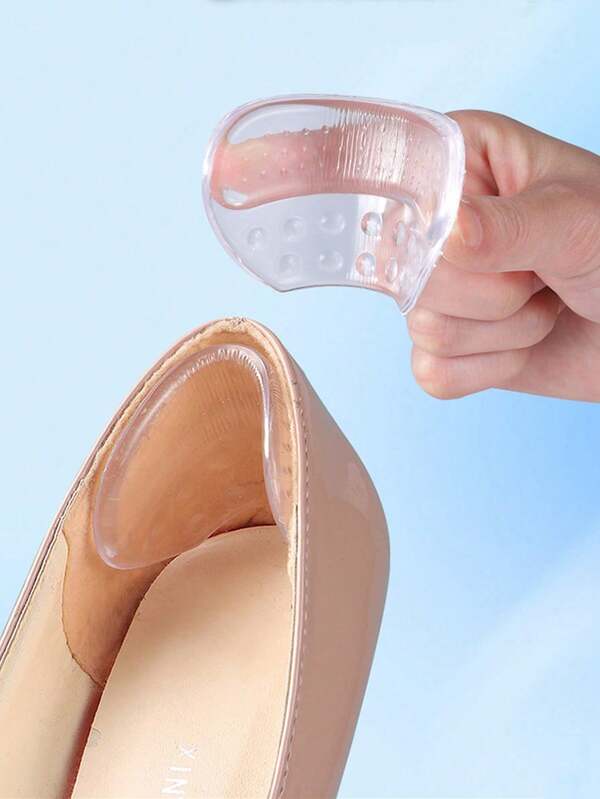 QKC 1 para nakładek na wysokie obcasy, zaprojektowanych do damskich wysokich obcasów, z antypoślizgowymi podkładkami chroniącymi pięty. Są wielokrotnego użytku. Te wygodne, antypoślizgowe nakładki na pięty idealnie nadają się do podróży, zakupów, podróży służbowych, pieszych wędrówek i biegania.