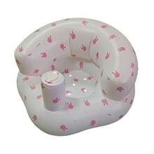 Multifunctional Inflatable Baby Learning Chair And Baby Bath Stool, Baby Inflatable Seat For Babies 3 Months And Up Summer Inflatable Baby Seat For Sitting Up, Blow Up Baby Floor Seat , Baby Shower Chair Floor Seater, Infant Back Support Sofa - Multicolor - View 4