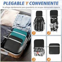 IGOLUMON Mochila 40L Senderismo Transpirable Impermeable Plegable Hombre Mujer Camping Beber - Negro - Ver 7