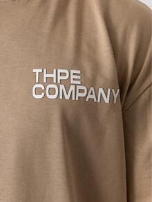 Oversized Company T-Shirt - Camel - View 4