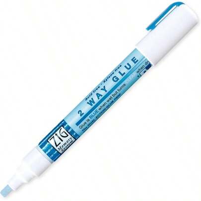 Kuretake 2 - Way Glue Pen - 4mm Chisel Tip, 4mm