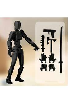 1 pieza Muñeca con 13 articulaciones móviles, Modelo de muñeca robot, Muñeca de bloques de construcción, Muñeca impresa en 3D, Regalo ideal - Multicolor - Ver 12