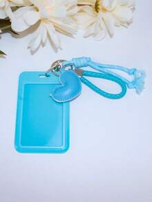 1pc Kawaii Cute ID Card Holder Heart Charm Keychain Suitable For Women Daily Wear Best Gift For Doctor Nurse Teacher Student Office Worker Money Wallet Mini Wallet Purse Wallet Wristlet Wallet Card Wallet