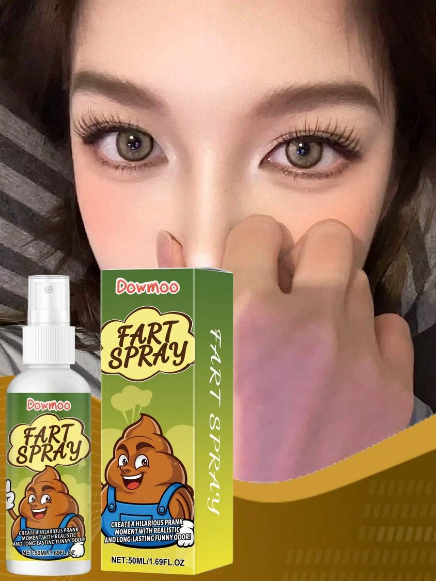 放屁喷雾 - 逼真恶作剧臭味搞笑恶作剧礼物派对玩具喷雾 - 彩色 - 查看 1