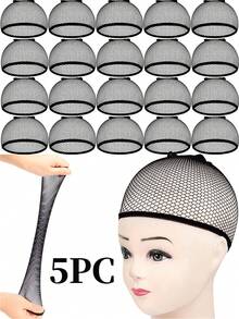 Stretchable Mesh Wig Caps – Soft & Breathable Elastic Net Cap For A Comfortable, Secure Wig Fit, Lightweight Hair Protector For Women - Black - View 12