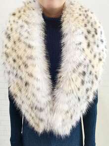 1. Faux Fur Collar & Cuff Set, Warm Faux Fur Scarf, Fluffy Oversized Furry Shawl Wrap For Women In Winter, Suitable For Dresses, Christmas Decoration - Multicolor - View 27