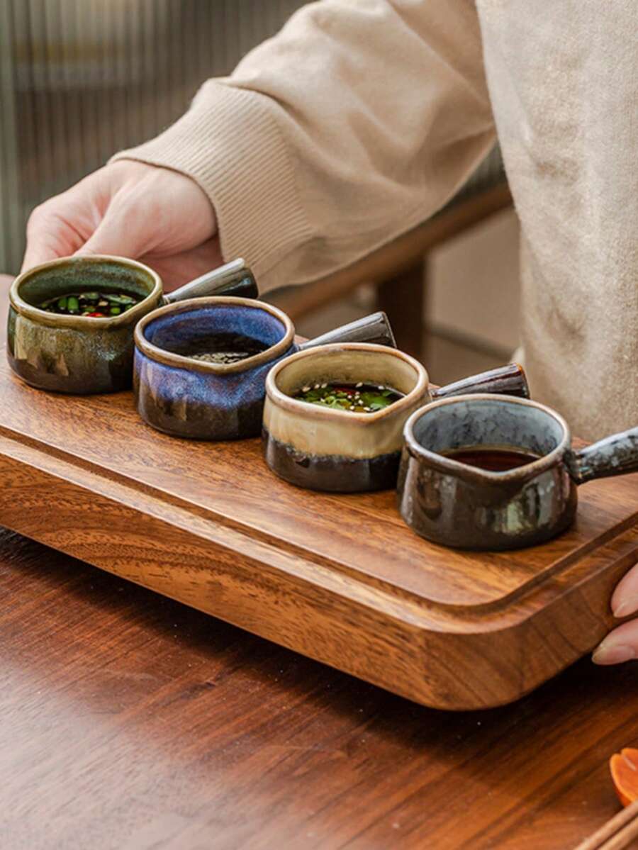 1 chiếc đĩa đựng gia vị kiểu cổ điển có tay cầm - Bát phục vụ chất lượng cao với thiết kế ombre giả cổ - Thích hợp cho gia đình và sử dụng thương mại. - Nhiều màu - Xem 1