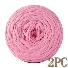 1/2pcs T-Shirt Yarn, Large 300g ± 20g T-Shirt Yarn Roll - 2cm Wide, Woven Fabric Knitted Yarn, Soft & Versatile For DIY Crafts, Used For Crocheting And Knitting Bags, Cushions, Dolls, Blankets, Slippers, Handicraft Crochet Projects, Available In Multiple Colors, Multicolor Yarn | Polyester Yarn | Acrylic Yarn | Crochet Yarn | Crafting Yarn | Vibrant Yarn Balls | Versatile Crafting Material, Knitting Accessories And Supplies