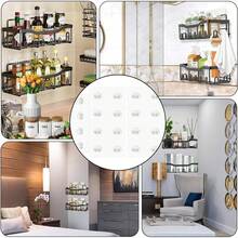 Estilo12 Piezas Adhesivos Para Pared, Ganchos Adhesivos Para Pared, Ganchos Adhesivos, Clavos Adhesivos Para Pared, Impermeable, Transparente, Para Uso En Cocina, BañOVersióN Mejorada - 1 - Ver 8