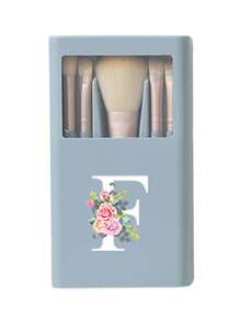 5 Stücke/Set tragbarer Makeup-Pinsel-Set mit Spiegel, Muster mit weißen Gänseblümchen Buchstaben A-Z, verpacktes Makeup-Pinsel-Set, multifunktionaler Makeup-Pinsel mit Spiegelbox, Mini-Multifunktions-Makeup-Stift, Foundation-Makeup-Pinsel, Lidschatten-Pinsel, Grundlagen-Beauty-Tool-Mischpinsel. Der Makeup-Organizer-Ständer enthält Makeup-Pinsel, praktisches Mädchen-Geschenk-Makeup-Tool-Set, ideal als Geschenk, tragbare Reiseutensilien, Reisebedarf, Pinsel-Set, Makeup-Pinsel-Set, Makeup-Set komplett, Makeup-Pinsel-Set, komplettes Makeup-Set, Pinsel-Set, Makeup-Pinsel-Set, Makeup-Geschenkset, Set