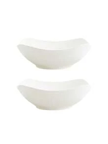 2/4/6/8/10pcs/Set Plastic White Bowl Set, Suitable For Fruit, Vegetable, Salad, Snack, Dessert - White - View 9
