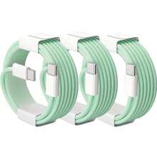 60W Type-C 转 Type-C 数据线，1-2 条装，适用于 16/15 快充线，USB-C 转 USB-C 电源线，兼容 16/15 Pro Plus Pro Max、iPad/iPad Pro 12.9/11、Galaxy S25 S24 S23 S22 S21 S20 Ultra S10（白色）