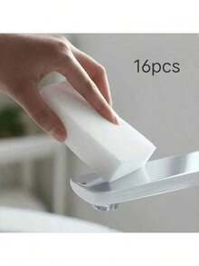 16/26pcs Magic Cleaning Sponge, Foam Cleaning Pad, Multi-Purpose Household Cleaning Sponge, Dishwashing Sponge, Suitable For Furniture, Bathroom, Bathtub, Sink, Floor, Wall Cleaning, Cleaning Supplies, Home Goods, Suitable For School, Kitchen, Bathroom, Home Use - White - View 14