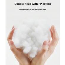 1个小型蓬松圆形宠物床,保暖透气,适合小型幼猫幼犬,四季通用纯色小型犬床,冬季保暖小型猫床,适合幼犬、幼猫、啮齿类动物等小型宠物,可机洗,不适合中大型动物。 - 彩色 - 查看 8