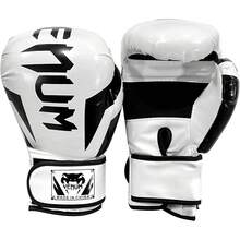 Guantes de Boxeo Venum Entrenamiento, Profesional, Resistencia, Comodidad, Alta Calidad, para Sparring, Kickboxing y Artes Marciales - Blanco - Ver 9