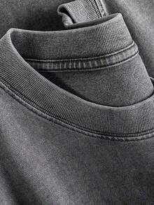 Vintage Vintage Style, Tito's Vodka Enthusiast, Leopard Print Elements, SHOW ME YOU TITOS Humorous Text Memes, Washed Double-Sided Printed Vintage T-Shirt..…. Retro Loose T-Shirt, Men's Casual Style T-Shirt, Machine Washable And Washable Old T-Shirt; Cool Design Pattern T-Shirt, Durable And Comfortable Fabric, Street Fashion Sense, A Must-Have For Street Style Enthusiasts, Top-Level Sportswear, Suitable For Daily Commuting, Dating, Leisure Matching, Suitable For Holiday Gift Giving, The First Choice For Gift Giving. - Grey - View 3