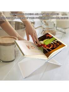 Acrylic X-Shaped Book Stand, Book Holder, Desktop Book, Magazine, Album Display Rack, X-Shaped Bookshelf, Reading Tray Stand