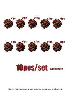 50 piezas/20 piezas/18 piezas Piñas de pino de Acción de Gracias, piñas de pino de cosecha de otoño, decoraciones de hojas de arce DIY, piñas de pino de cosecha, Navidad, adecuadas para fiestas festivas, Acción de Gracias, festival de cosecha, cosecha de otoño, cultivos de otoño, accesorios de decoración de Año Nuevo (estilo aleatorio) Viene con cuerda de cáñamo, regalo de piña mini DIY para cumpleaños, graduación, decoración colgante de árbol de Navidad de piña de Navidad, Navidad