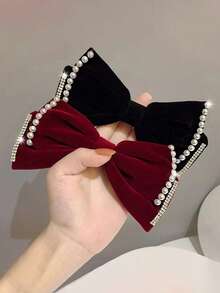 1pc New Butterfly Faux Pearl Hair Clip, Elegant Ponytail Hair Accessory, Claw Clips, Hair Slide, Hair Barrettes, Cute Accessories