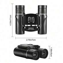 Outdoor 500x25 Portable Adult Binoculars, High-Definition Long-Range Binoculars, DurablePrism Professional Binoculars, Suitable For Concerts, Birdwatching, Hunting, Camping, Hiking And Other Daytime Activities. A Perfect Gift For Christmas, Halloween And Other Holidays! - 1pcs - 查看 3