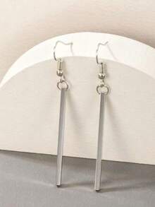 1 Pair Fashionable Minimalist One-Piece Earrings, Suitable For Daily Wear