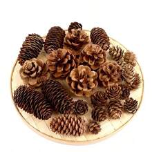 50/30/10 piezas Piñas artificiales, prácticas mini piñas decorativas para fiestas de otoño/invierno, piñas falsas realistas para coronas de Navidad, decoración del hogar, decoración rústica de piñas - Tamaños grandes, medianos y mini, adecuados para mesas, árboles, decoración del hogar, manualidades de Navidad, decoración de dormitorio de otoño, decoración del hogar con plantas falsas, decoración de habitaciones navideñas