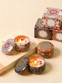 Bougies parfumées en tasse, parfum botanique pour le soulagement du stress et la relaxation, apaisant, parfait pour l'anniversaire, Noël, Thanksgiving (Rose)