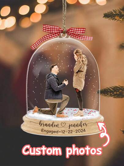 Custom Baby Photo Ornament,Babys First Christmas Ornament 2025, Baby First Christmas Shake Ornament, Baby Keepsake, Gift For Grandma, Baby Stats, Baby Photo, Newborn Gift, Xmas Gift ,Personalized Photo Acrylic Ornament, Ornament Christmas Tree Decoration On Christmas.Christmas Decor, Xmas Ornament,Christmas Gift.