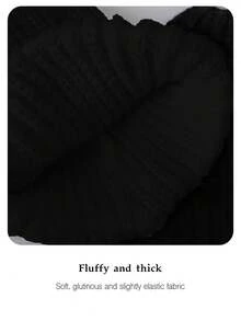 3pcs/Set Slogan Acrylic Beanie Hat, Scarf And Gloves Set, Warm Thick Knit Oversized Headband, Fashion Accessories For Autumn/Winter Winter Gear