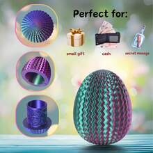 Geldpuzzle-Box für Bargeldgeschenke, Geldlabyrinth-Box, Mystery-Puzzle-Überraschungsgeschenk, eiförmige Labyrinth-Geschenkbox, Geldlabyrinth-Puzzle-Geschenkboxen, eiförmige Puzzle-Geschenkbox mit verstecktem Fach für Bargeld, Geschenke, Schätze, wiederverwendbare Geschenkbox für Erwachsene, Weihnachten, Halloween, Geburtstag, Ostern