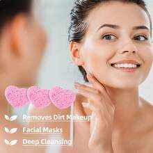 Esponja Facial de Celulose Comprimida, Conjunto de Esponja Facial Comprimida, Esponja Facial de Compressão, Esponja Facial de Celulose, Esponja de Terapia de Água Profissional para Maquiagem, Exfolia Efetivamente, Macia e Durável, Suave na Pele, Sem Odor e Confiável, Boa Absorção de Água, Pode Ser Reutilizada, Adequada para Mulheres, Meninas, Casa e Viagem, Facial, Máscara Esfoliante, Remoção de Maquiagem para Viagem e Casa, Limpeza de Poros, Massagem Facial. Para Presente de Natal
