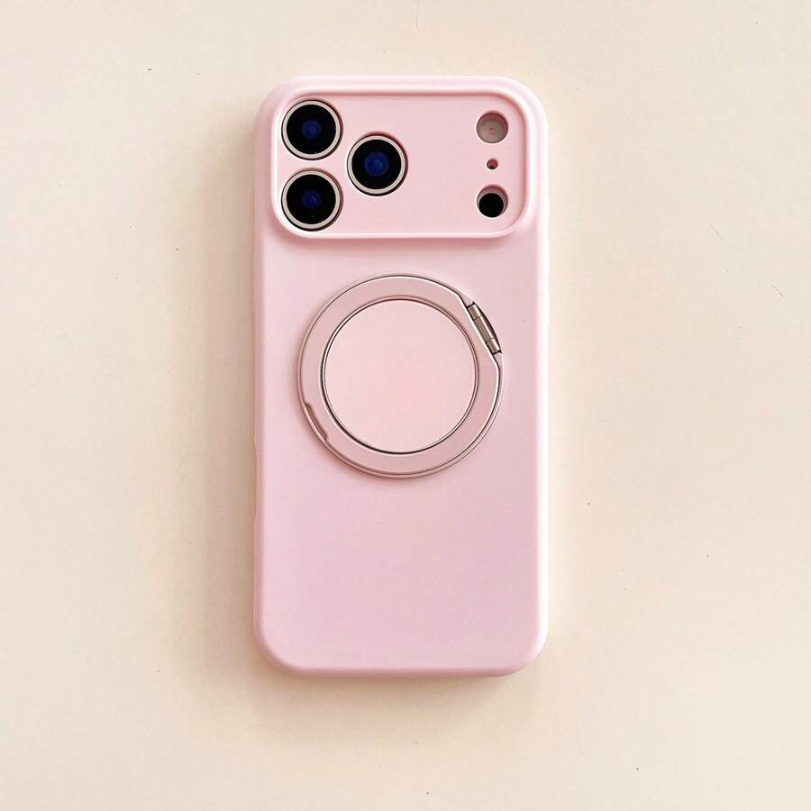 【よく売れる】ラバーシェイプのテクスチャー、汚れに強い【液体】for A pple 17 Pro Max用マグネットサポートMagsafeフォンケース、精密穴付きドーパミンカラースキーム、高級パターン磁気カードホルダー、グリップトークフォンケースセット、グリップ付き磁気フォン、フォックスフォングリップトーク、携帯電話ケース、便利なカバー - ピンク - チェックする 1