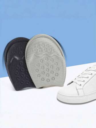 QKC 1 双可调节鞋垫、脚趾垫和前脚垫、防滑半码减震鞋垫，适用于运动鞋