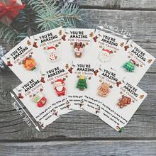 10 piezas Tarjetas de Navidad con colgante de resina - Diseño "Eres increíble esta Navidad", perfectas para regalos navideños, abrazos de bolsillo y para amigos y familiares, tarjetas de felicitación navideñas | Diseño navideño | Tarjetas de papel, Tarjetas de Navidad