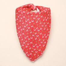 1 pieza/3 piezas Árbol de Navidad y Papá Noel ajustables, Pañuelo triangular para perros con estampado de copos de nieve - Adecuado para mascotas pequeñas y medianas, de poliéster lavable a máquina, cómodo para todas las estaciones, Disfraz navideño para perros, ideal para Navidad y todo el año