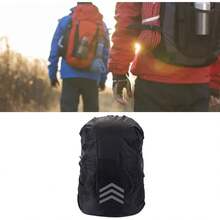 VINGVO Funda Impermeable para Mochila, Impermeable, Ligera, Color Negro, Fácil de Guardar para Viajar (XL (para 60-70L) - 1 - Ver 3