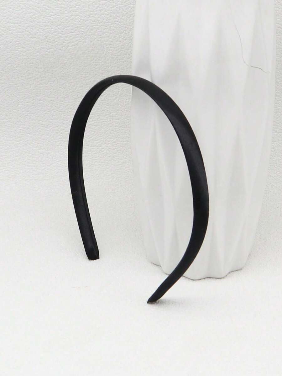 1件时尚简约女士发箍，迷人发饰，化妆配饰 - 黑色 - 查看 1