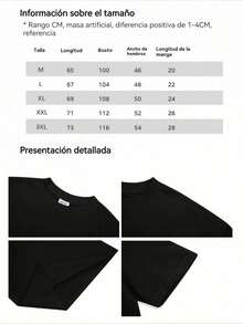 Camiseta 100% de algodón con estampado gráfico de fresa para mujer, camiseta informal Vintage estampada, camiseta de manga corta con cuello redondo, 1pcs top de 180g 100% algodón - Negro - Ver 8