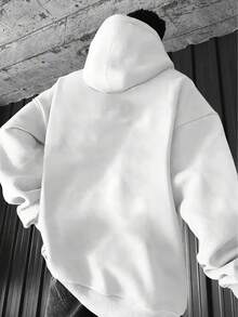 Sudadera con capucha versátil y de moda para hombres en Halloween, primavera y otoño - Blanco - Ver 3