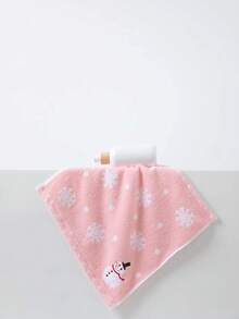 1/3/6 Stücke quadratische Baumwoll-Taschentücher 34*34cm, verschiedene Farben, besticktes Schneemann-Muster. Saugfähig, schnelltrocknend als Handtuch, geeignet für Badezimmer, Küche, Reisen, Hotel, Outdoor, Geschenk zu Feiertagen, unisex