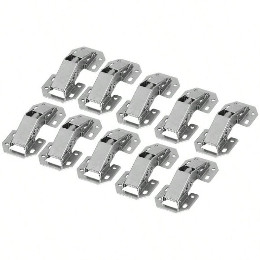 10 Unids/ set Bisagras De La Puerta del Gabinete, DEH2079 - 1 Bisagra de Puerta Plegable de Acero Laminado en Fro, Capacidad Mxima de Carga 10 KGEste producto no incluye tornillos de montaje - inicial - Ver 1