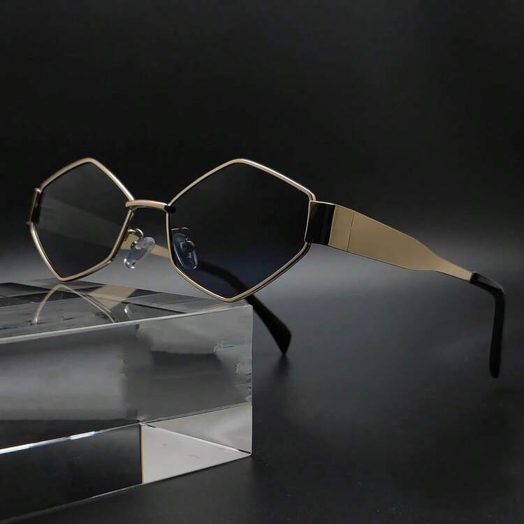 Rhombus Personalized Metal Small Frame Y2K Glasses, Accesso 171617547868c326c4c8c5609a62d9  main image 3