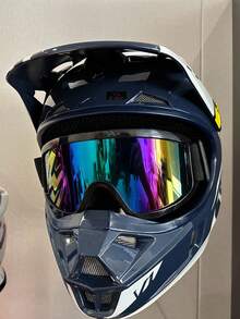 POLASUP 1pc Extra Large Elastic Band With Anti-Fog Wipe, Soft Touch Sponge, Protection, Windproof, Dustproof, Sandproof Goggles For Gliding, Skiing, Riding, ADV, Motorcycling, Off-Road, Mud-Proof Face Shield With Reflective Coating, Washable, Outdoor Sports Gear - Multicolor - View 11