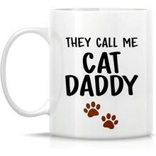 Retreez Funny Mug - They Call Me Daddy Lovers 11 Oz Ceramic Coffee Mugs - Funny, Sarcastic, Motivational, Inspirational Birthday Gifts Husband, Boyfriend, Friends, Coworkers, Dad, Father - CAT019 - 白色馬克杯,黑色手柄和內膽 - 查看 10