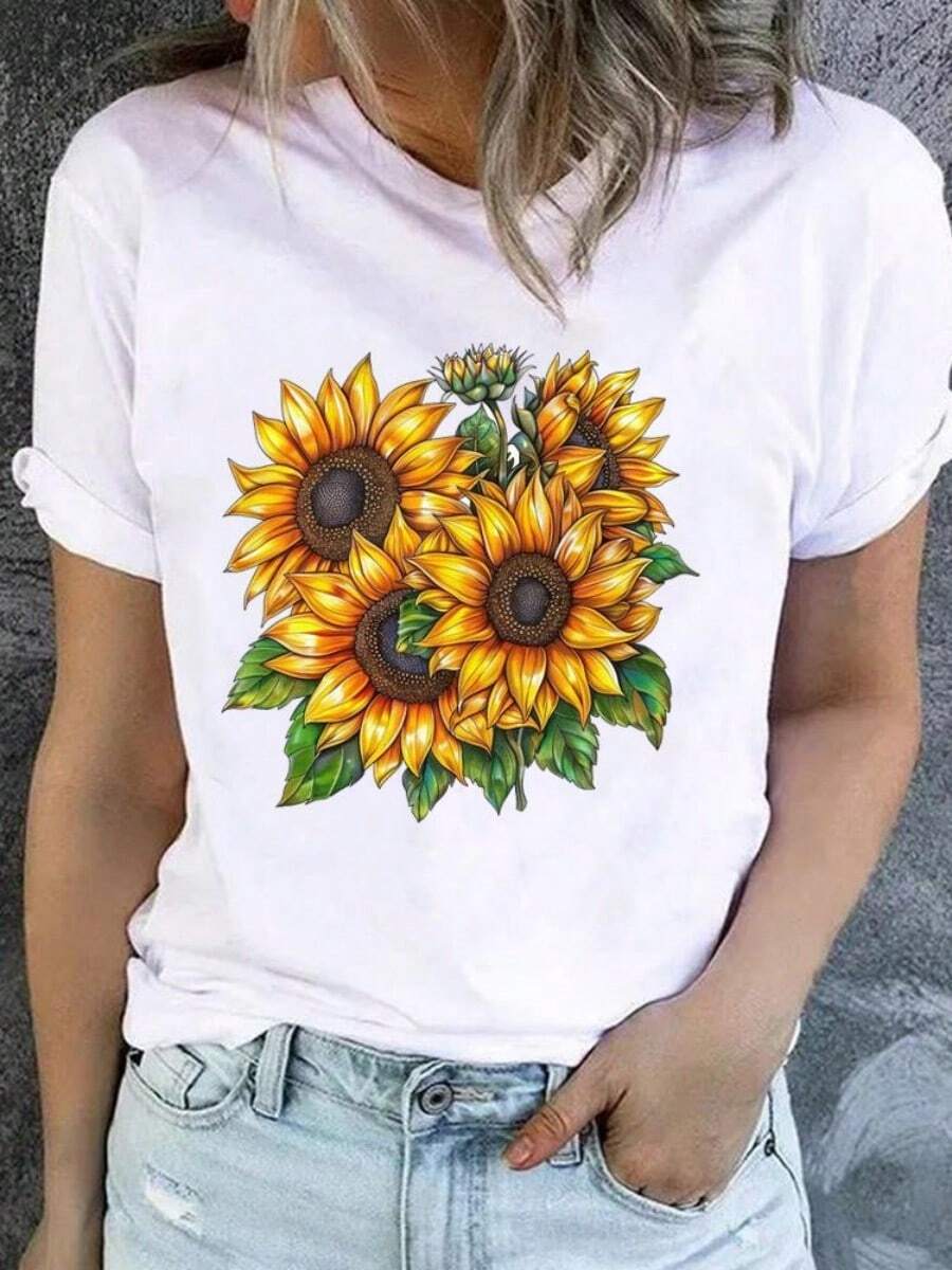 2025 Champion Tank Davis All Match American Fashion Brand Printed Men's And Women's Loose Summer Loose Short Sleeve T Shirt - 白色 - 查看 1